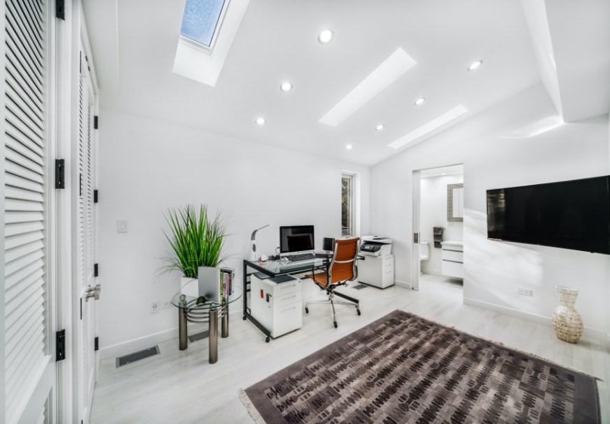 Reception area in dental office